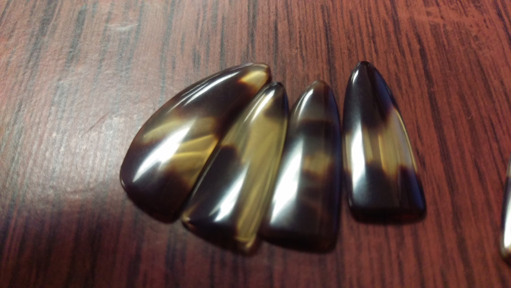 Professional Guzheng Picks with Double Grooves Both Hands Thickness