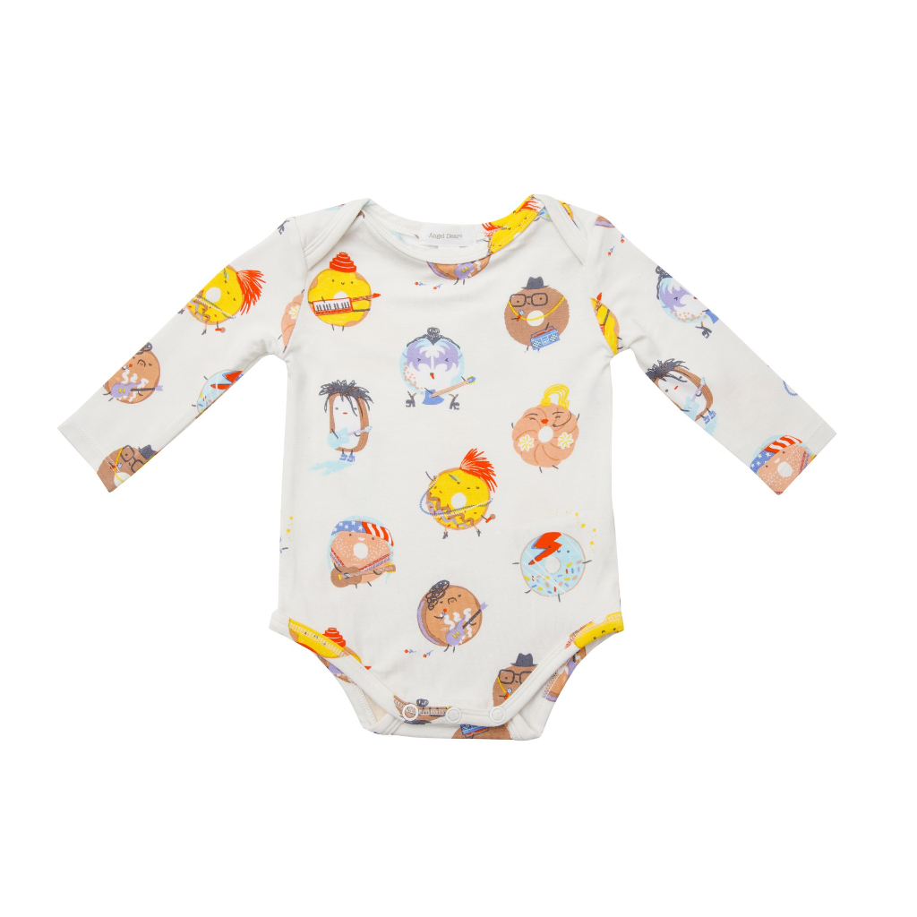 Lap Shoulder Onesie Bodysuit - 80's Donuts