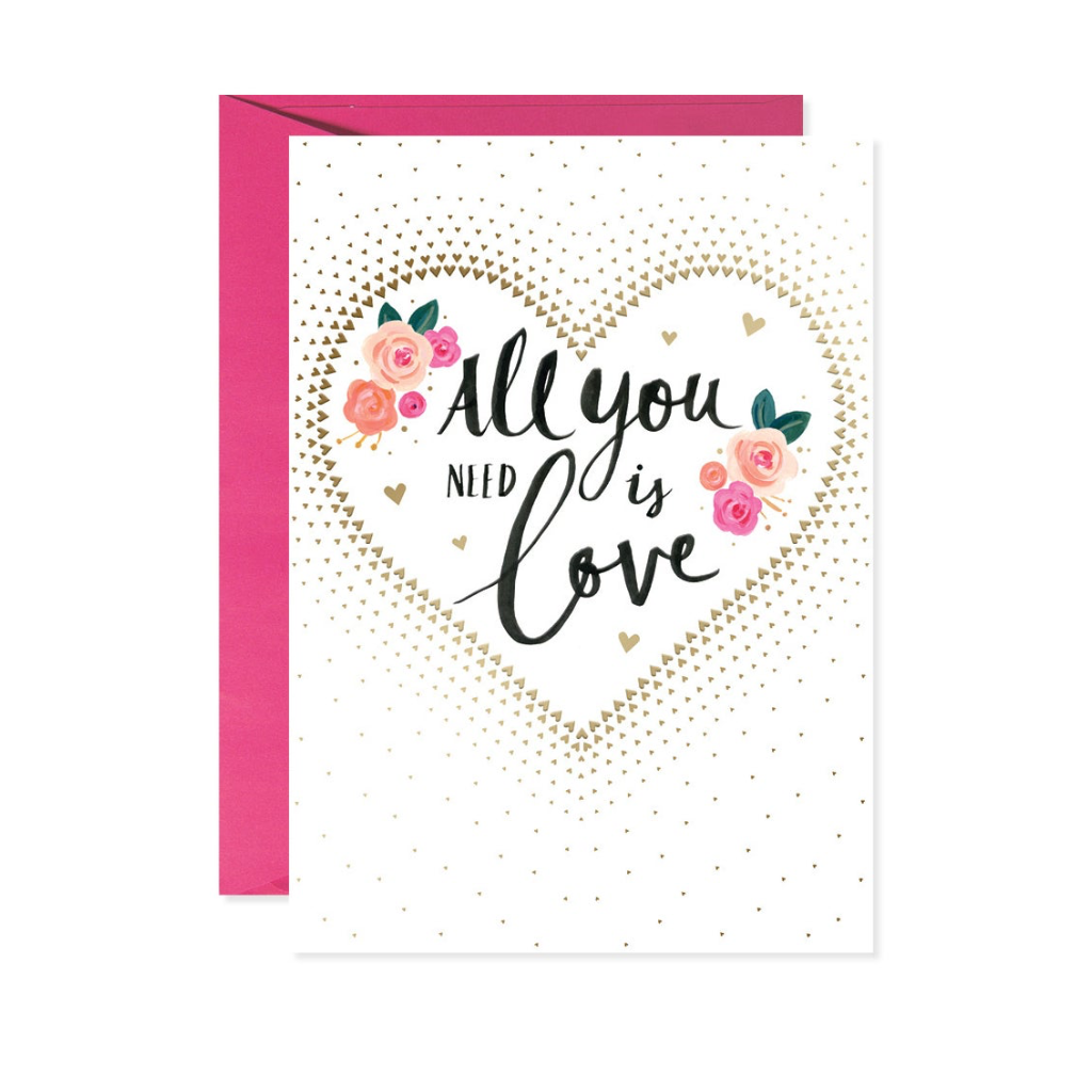 Image of All You Need Is Love Valentine's Day Card