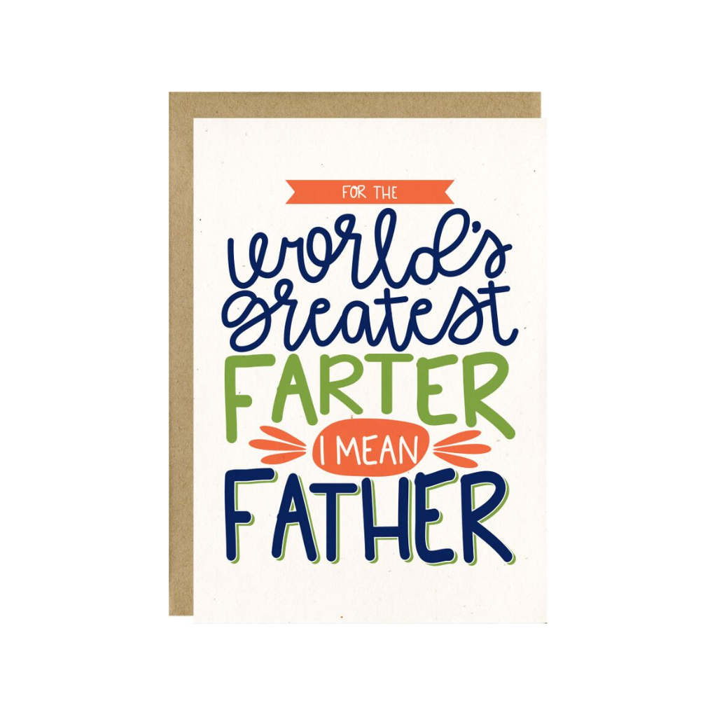 World's Greatest Farter Father's Day Card from Little Lovelies Studio –  Urban General Store