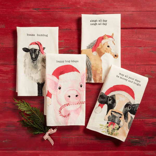 Farm Animals Dish Towels