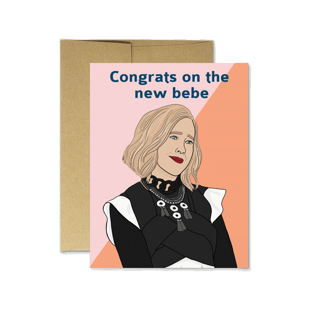 Moira Rose Bebe Baby Card from Party Mountain Paper Co.#N##N# #N##N# #N ...