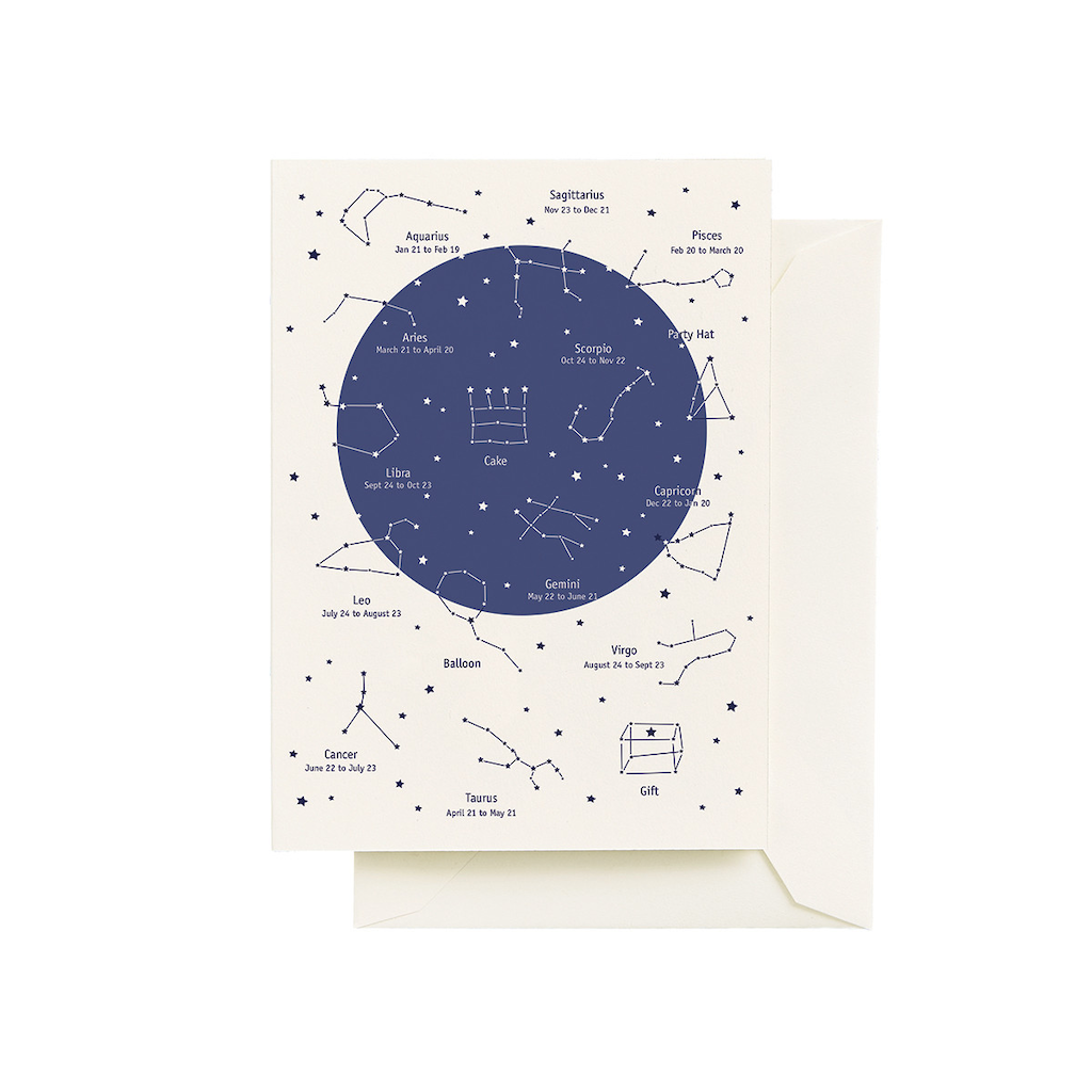 Constellations Birthday Card Seltzer Cards - Birthday