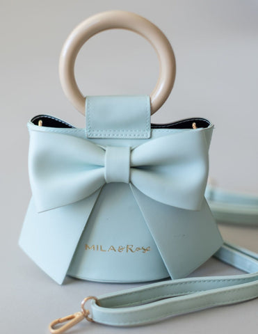 mint bow purse