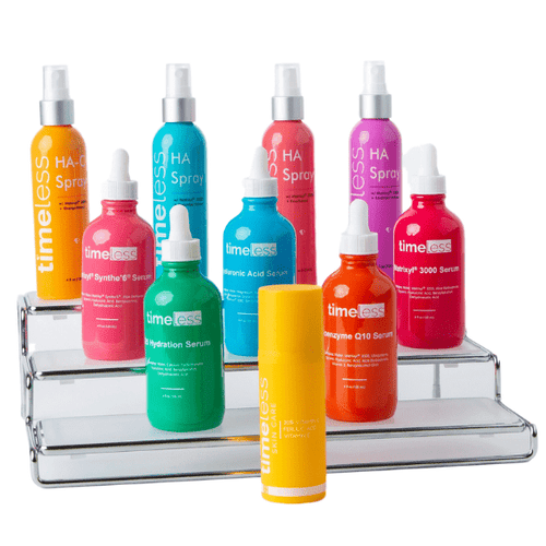 Introducing our beautiful new color coded bottles!– Timeless Skin Care