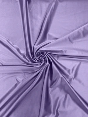 60"  Heavy Shiny Satin Fabric - Lavender - Stretch Shiny Satin Fabric Sold By Yard - METATRON FABRICS - Shiny Fabric