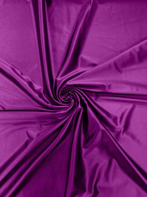60" Heavy Shiny Satin Fabric - Magenta - Stretch Shiny Satin Fabric Sold By Yard - METATRON FABRICS - Shiny Fabric