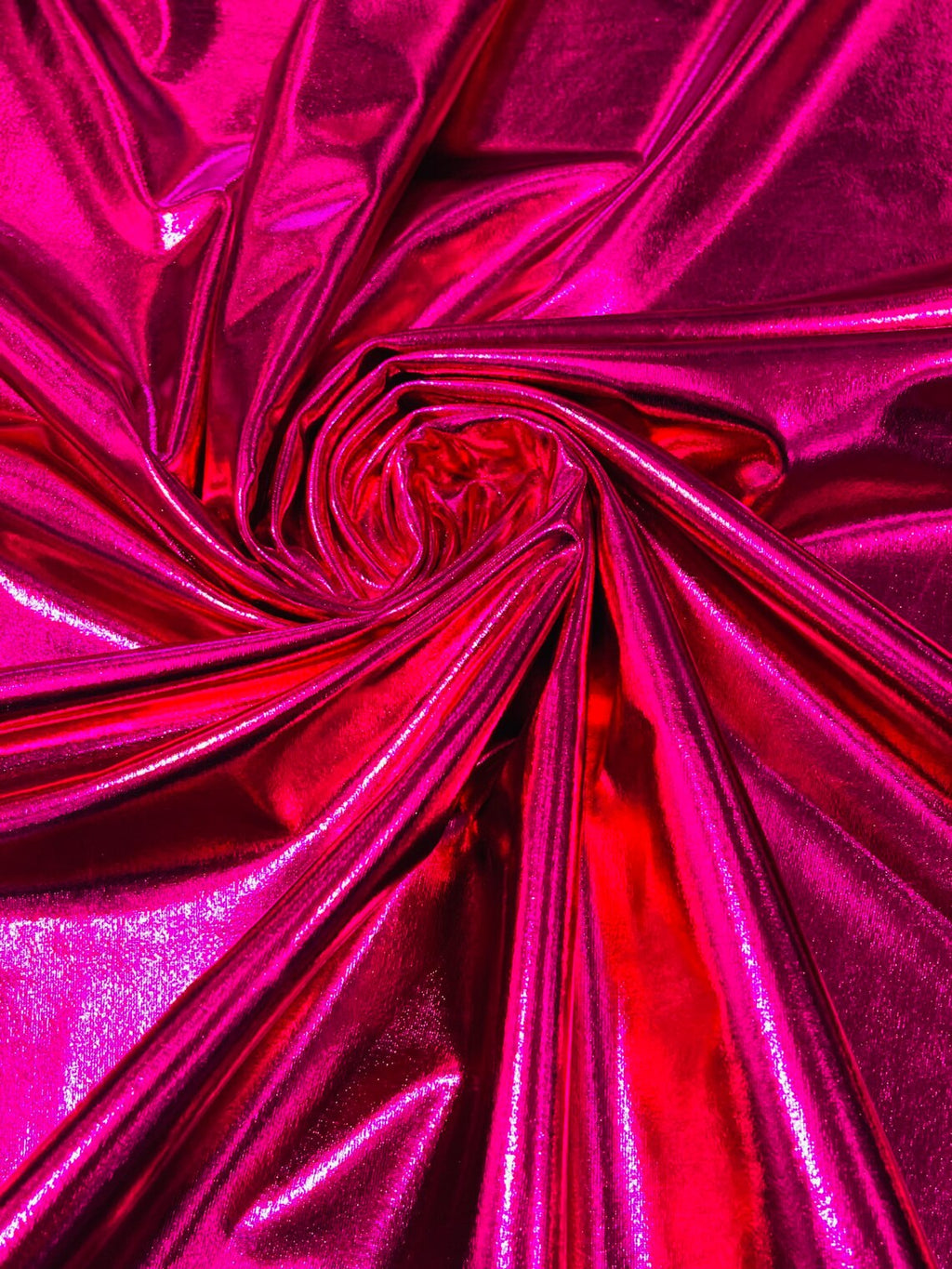 Metallic Foil Spandex Fabric - Fuchsia - Spandex Lame Shiny Fabric 2 W