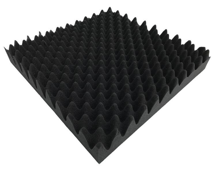 black egg crate foam