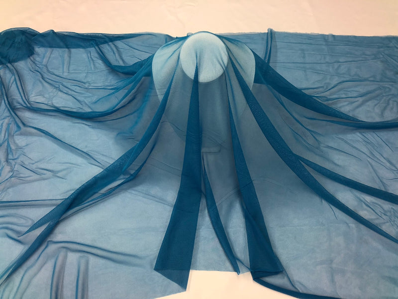 blue stretch mesh fabric