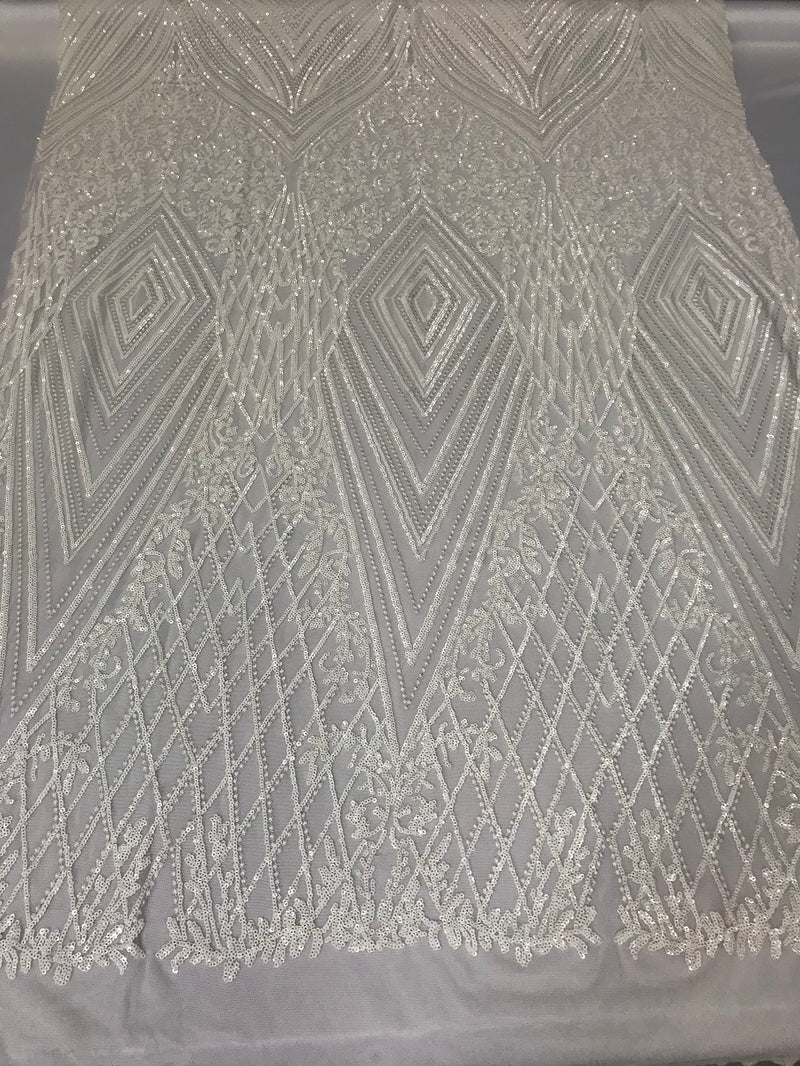 white stretch lace fabric