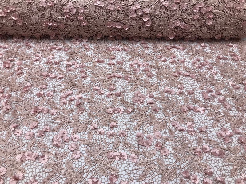 dusty pink lace fabric