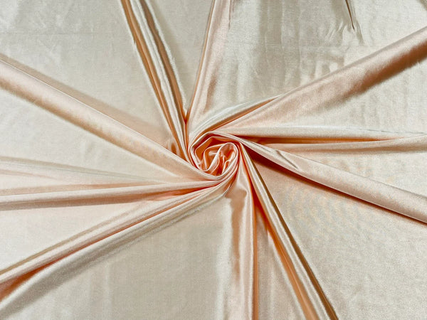 Metallic Foil Spandex Fabric - Rose Gold - Spandex Lame Shiny Fabric 2