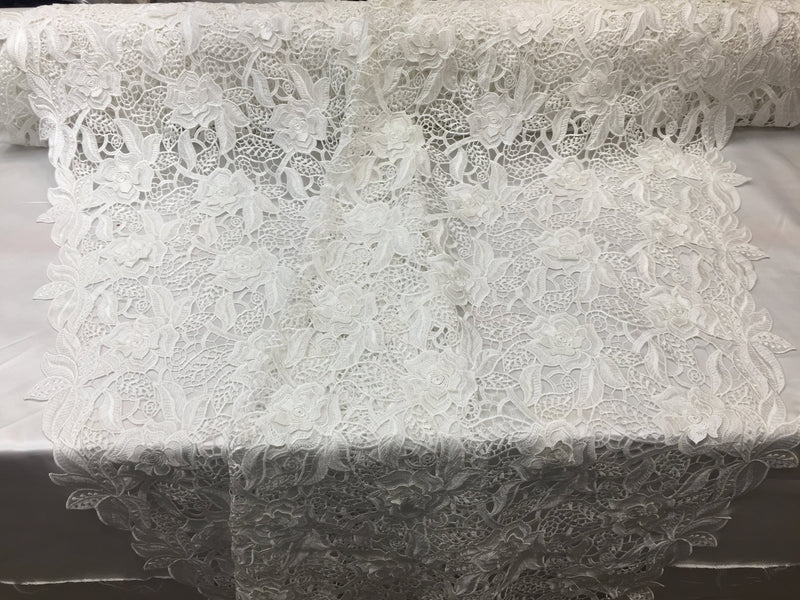 guipure lace fabric by the yard