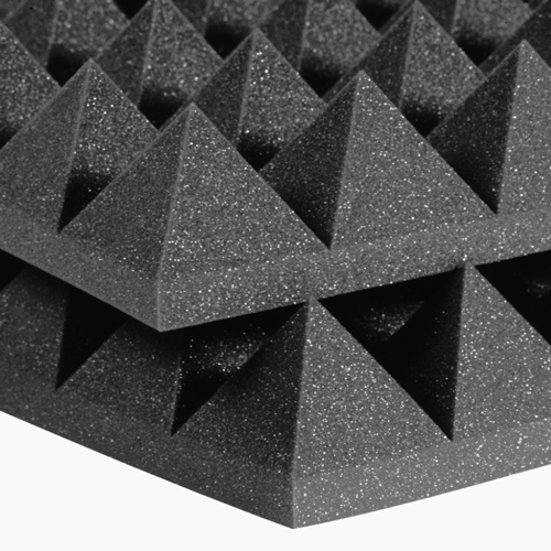 Black Acoustic Foam Sound Absorption Panels - Soundproof Store