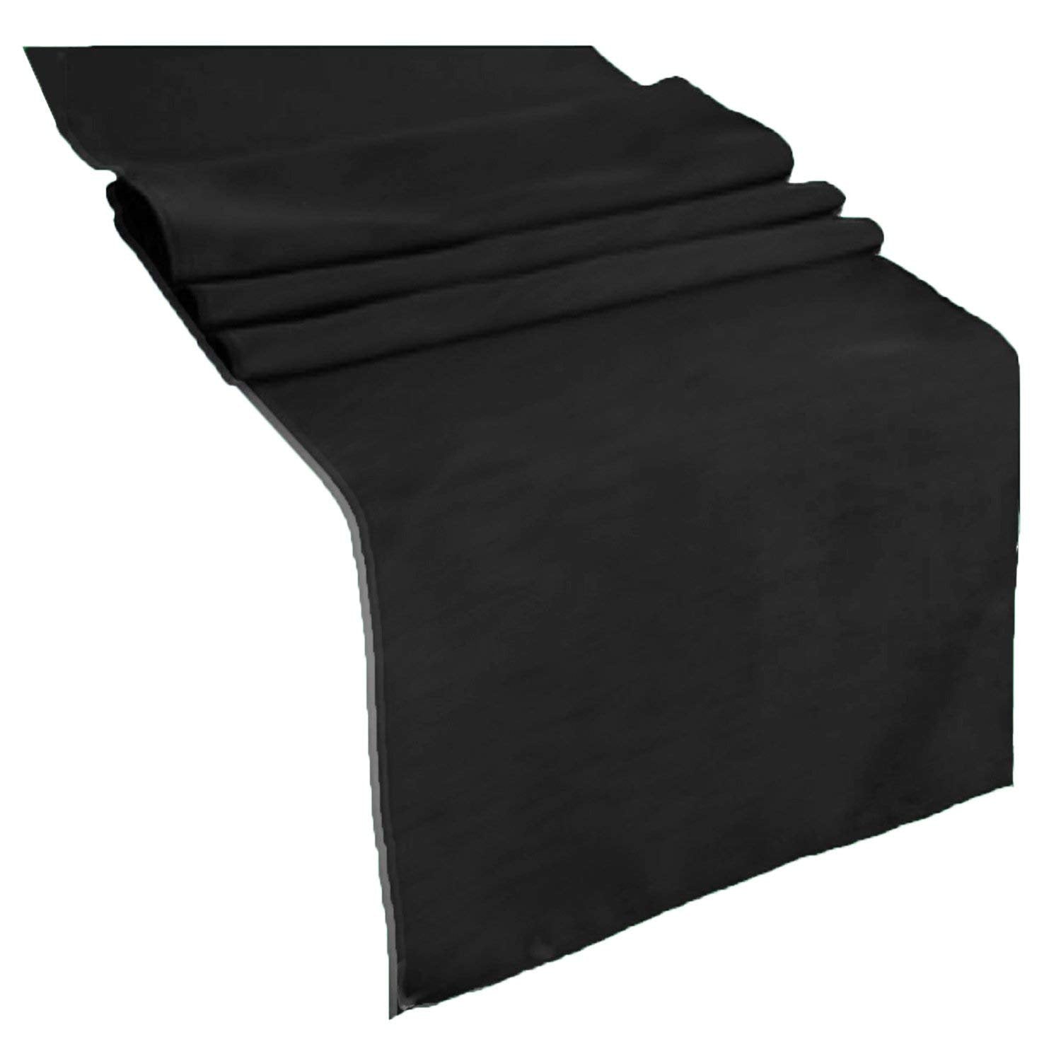 Table Runner ( Black ) Polyester 12x72 Inches Great Quality Tablecloth ...
