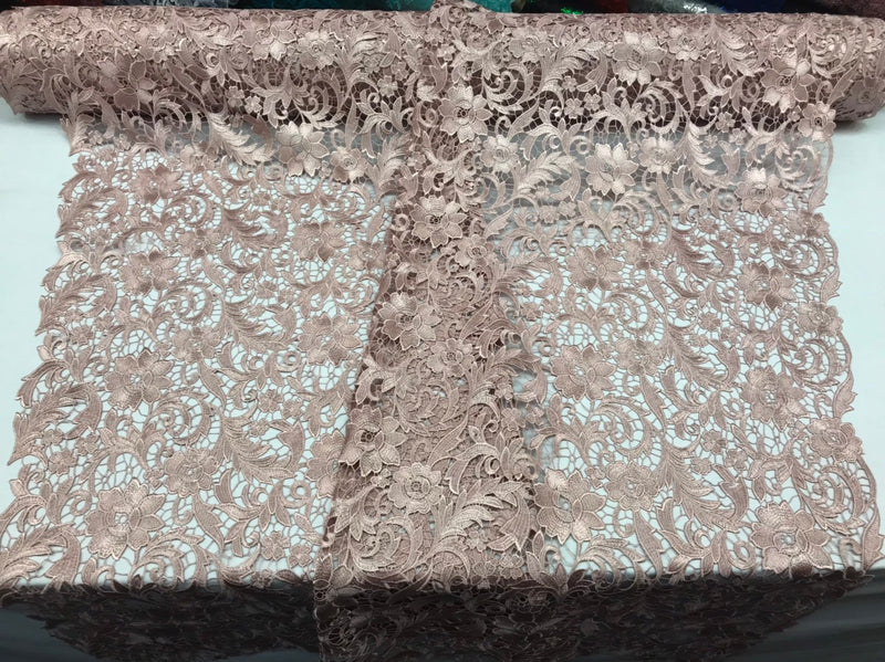 blush lace fabric