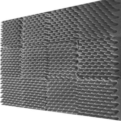 (12 PK) 2.5x12x12 Soundproofing Foam Acoustic Eggcrate Tiles Studio Foam Sound Wedges