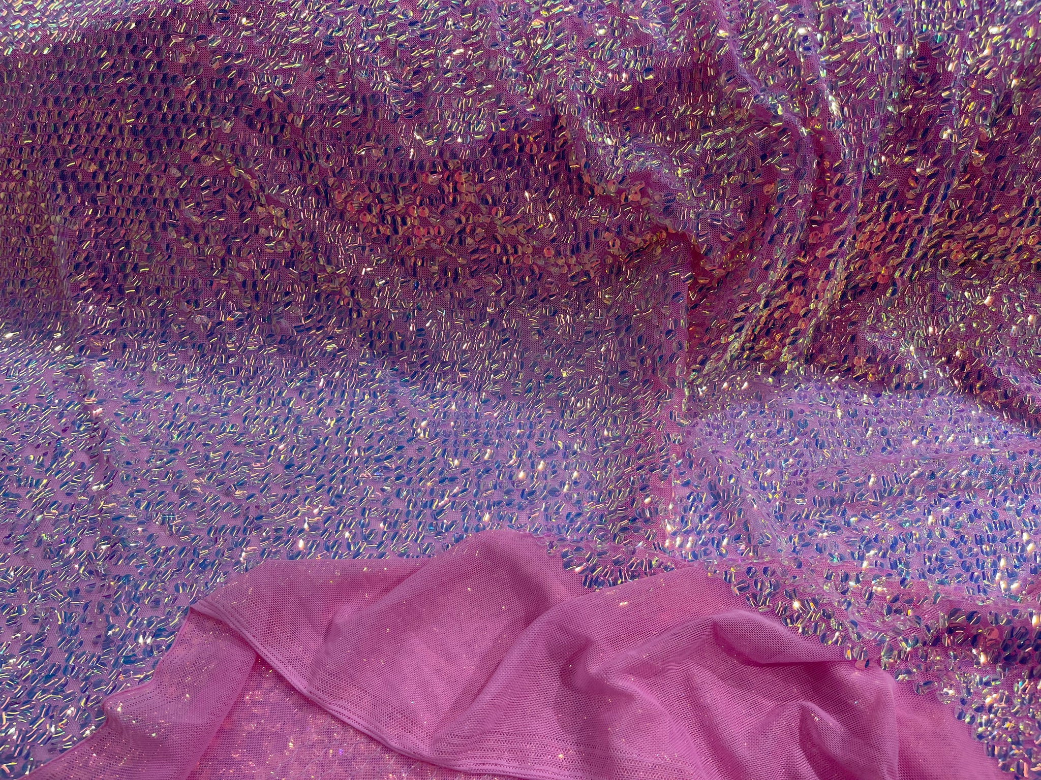 iridescent translucent fabric walmart