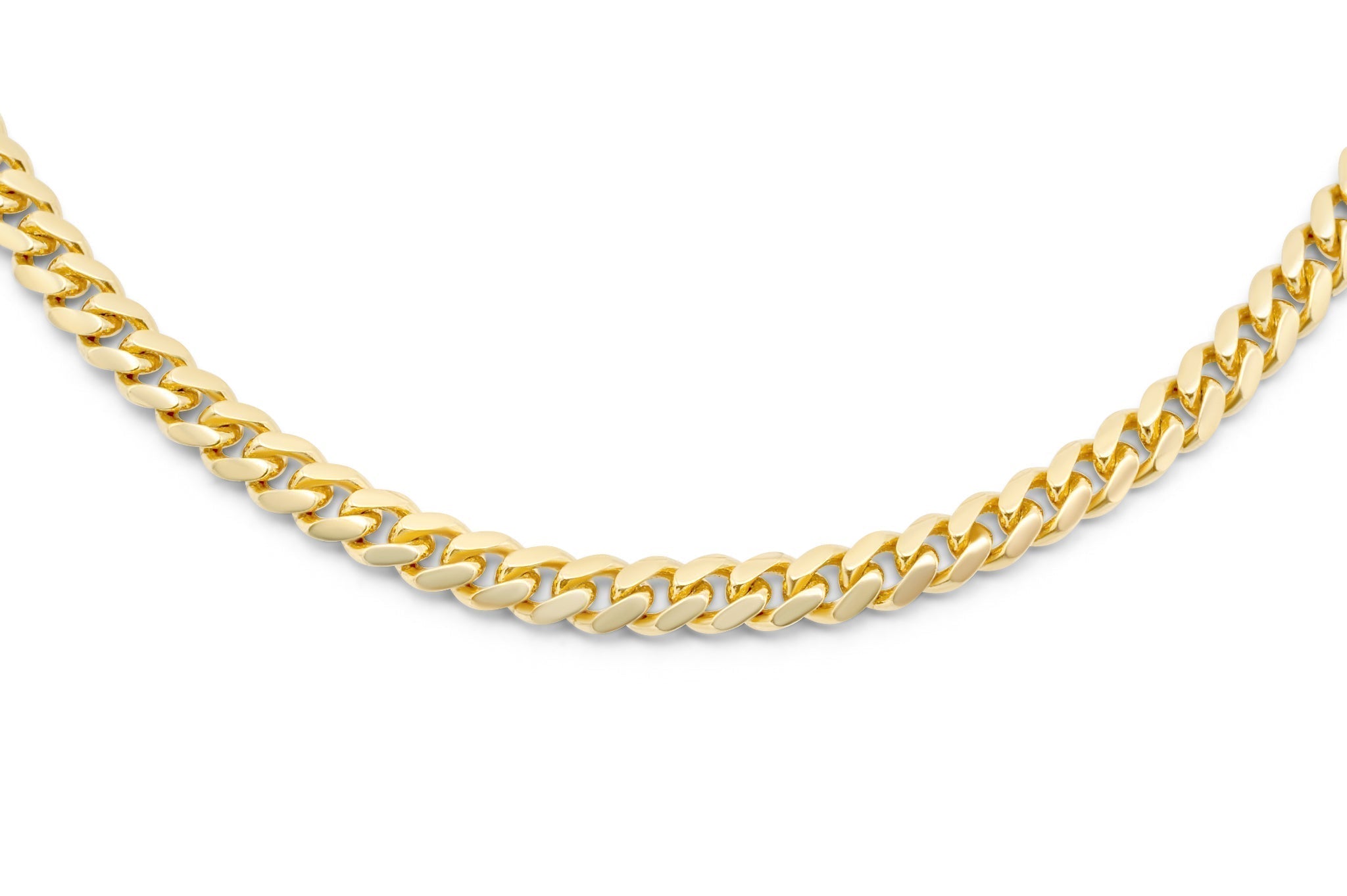 14k Solid Gold Cuban Link Chain 5mm