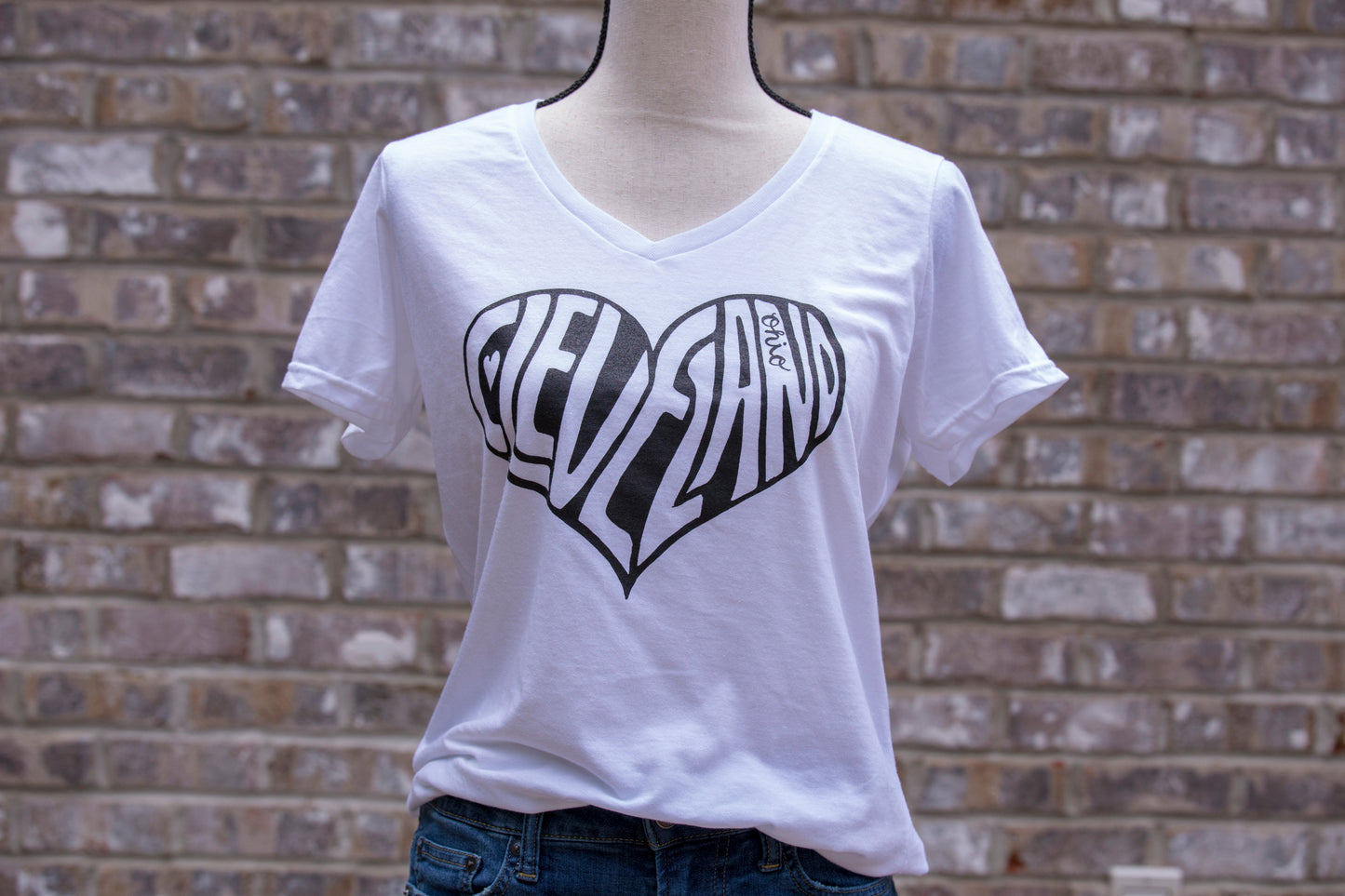 Cleveland Signature Heart T-shirt – Plum City Designs