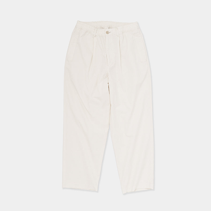 STILL BY HAND PT03232 COTTON SILK ONE TUCK EASY PANTS