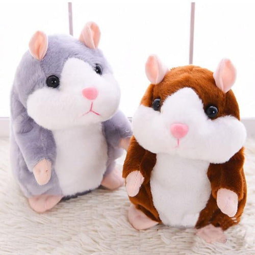 repeating talking plush hamster