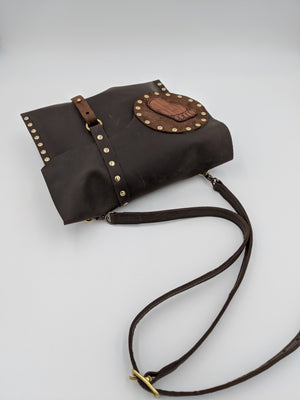 big leather messenger bag