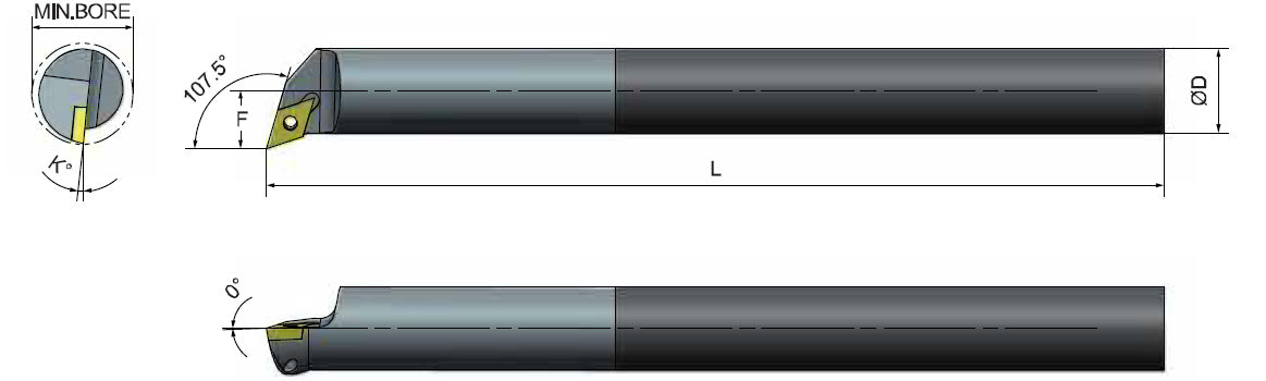 M3S Anti-Vibration Boring Bar