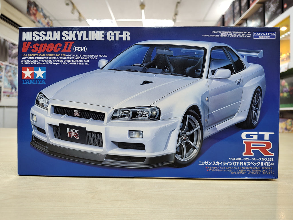 Tamiya 1/24 Nissan Skyline GT-R V Spec II (R34) (24258)
