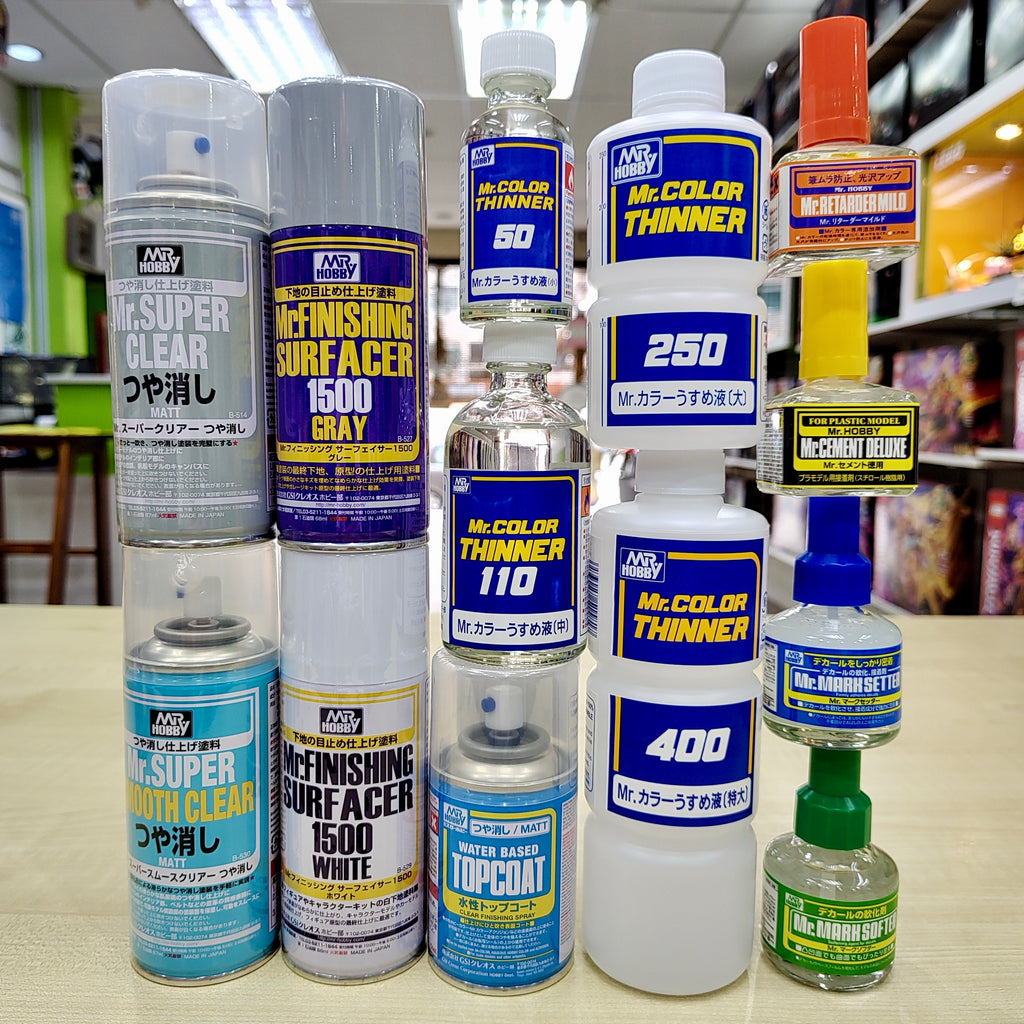 Mr Color Thinners & Top Coat