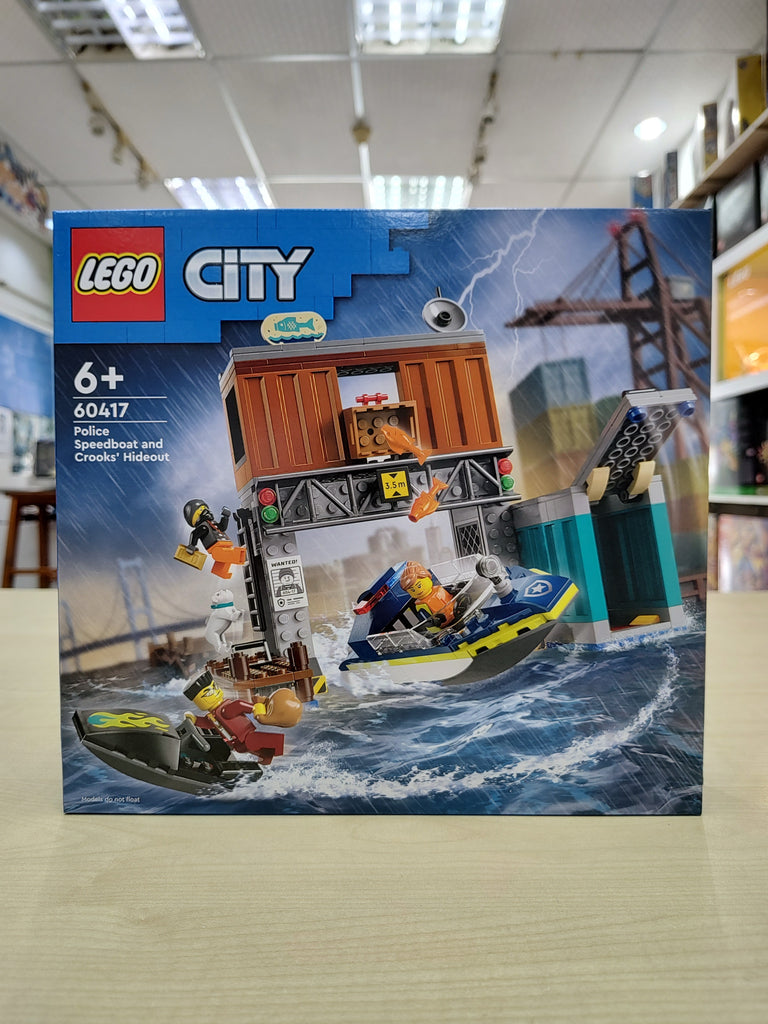 LEGO 60417 Police Speedboat and Crooks' Hideout