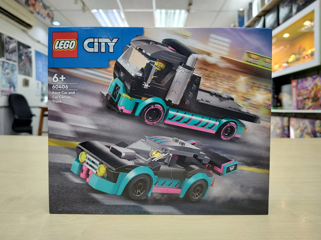 LEGO 60406 Race Car and Car Carrier Truck