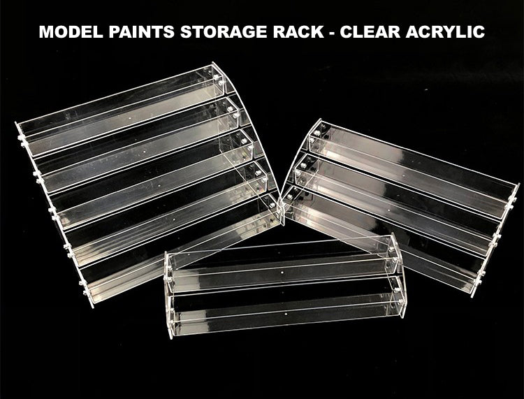 Model Paints Storage Rack - Clear Acrylic