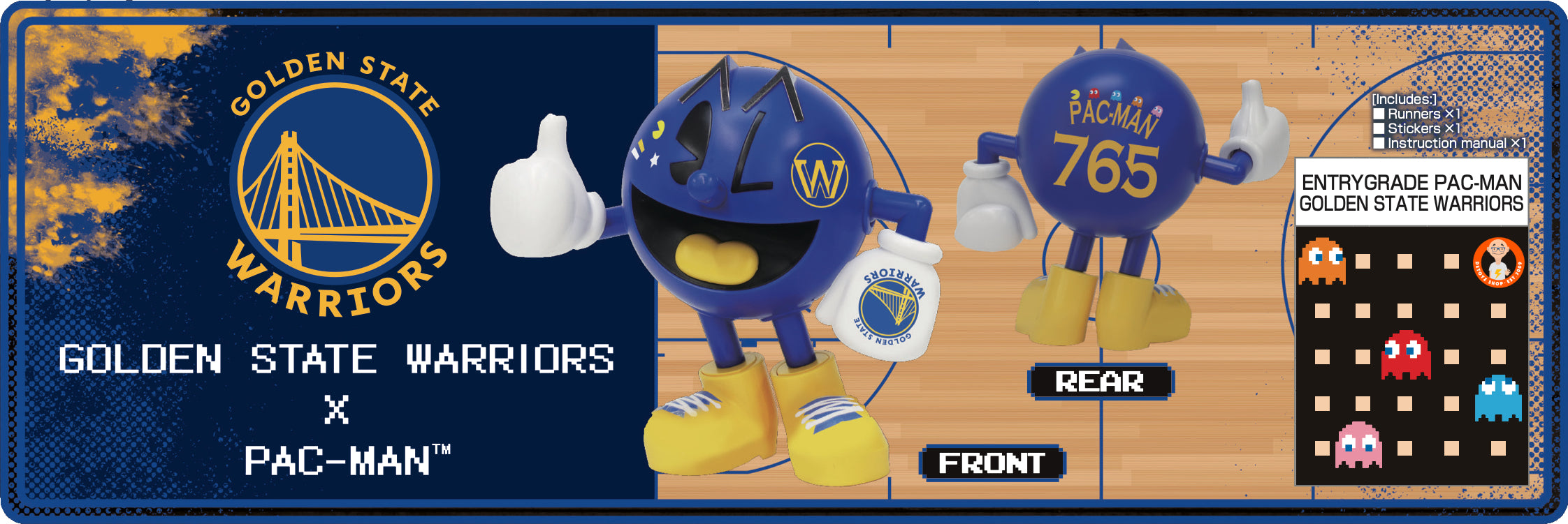 Entry Grade PAC-MAN Golden State Warriors