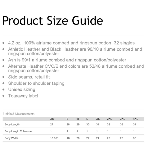 Kansas Size Guide