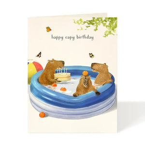 Felix Doolittle Birthday Capybara Card - Mohonk Mountain House Gift Shop