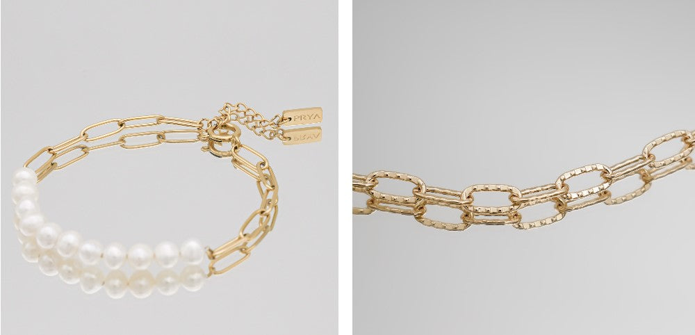 Lookbook Bracelet Or 2022 : Chaînes trombone