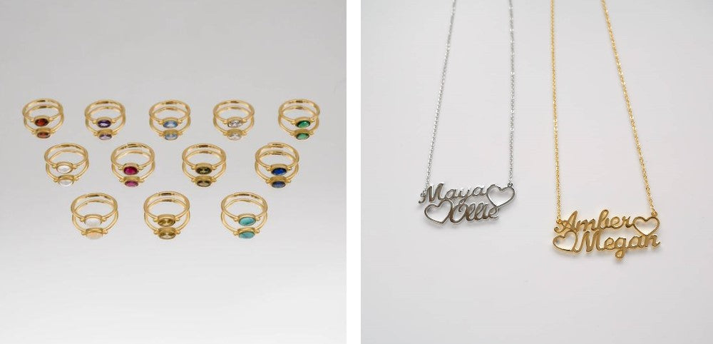 Valentine's Jewellery 2022 - Birthstone rings and birth month Jewellery,