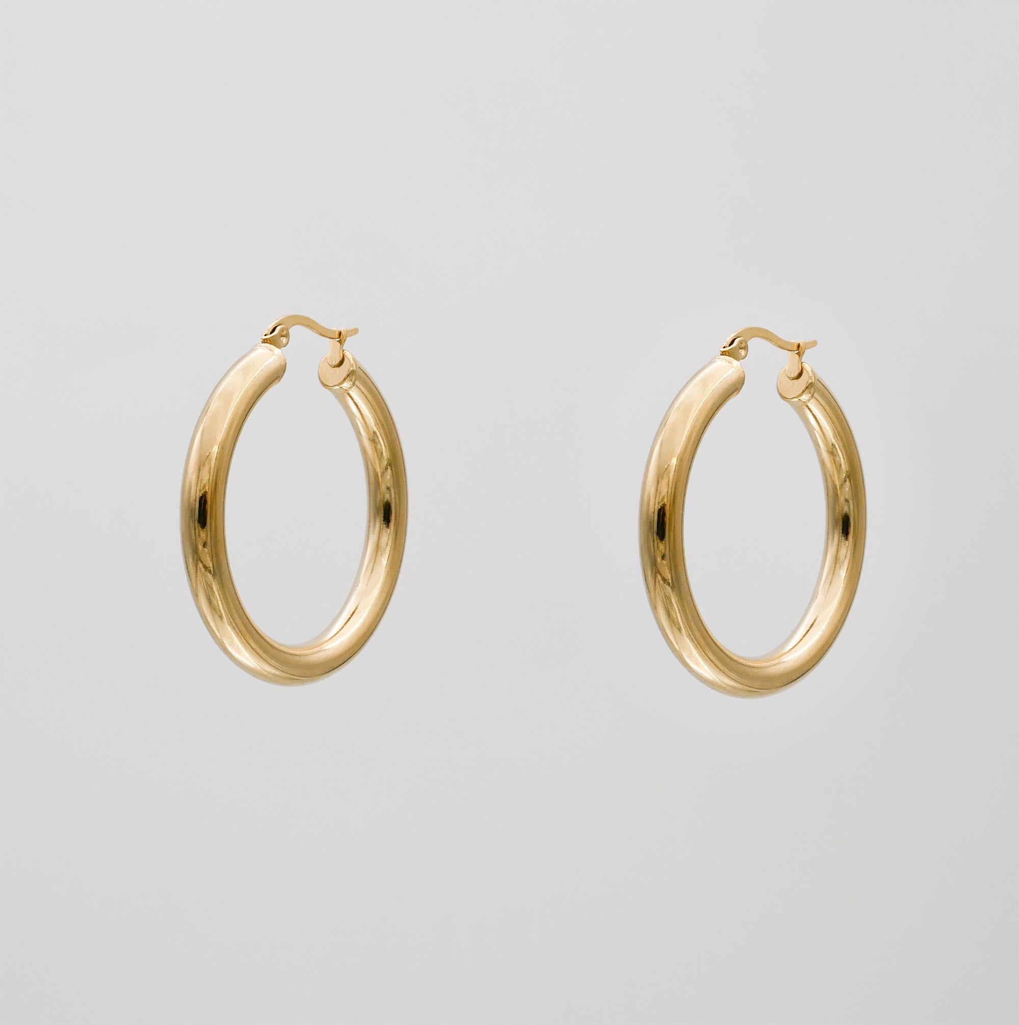 Classic Gold Filled Hoops - Hoop Earrings - PRYA Jewellery