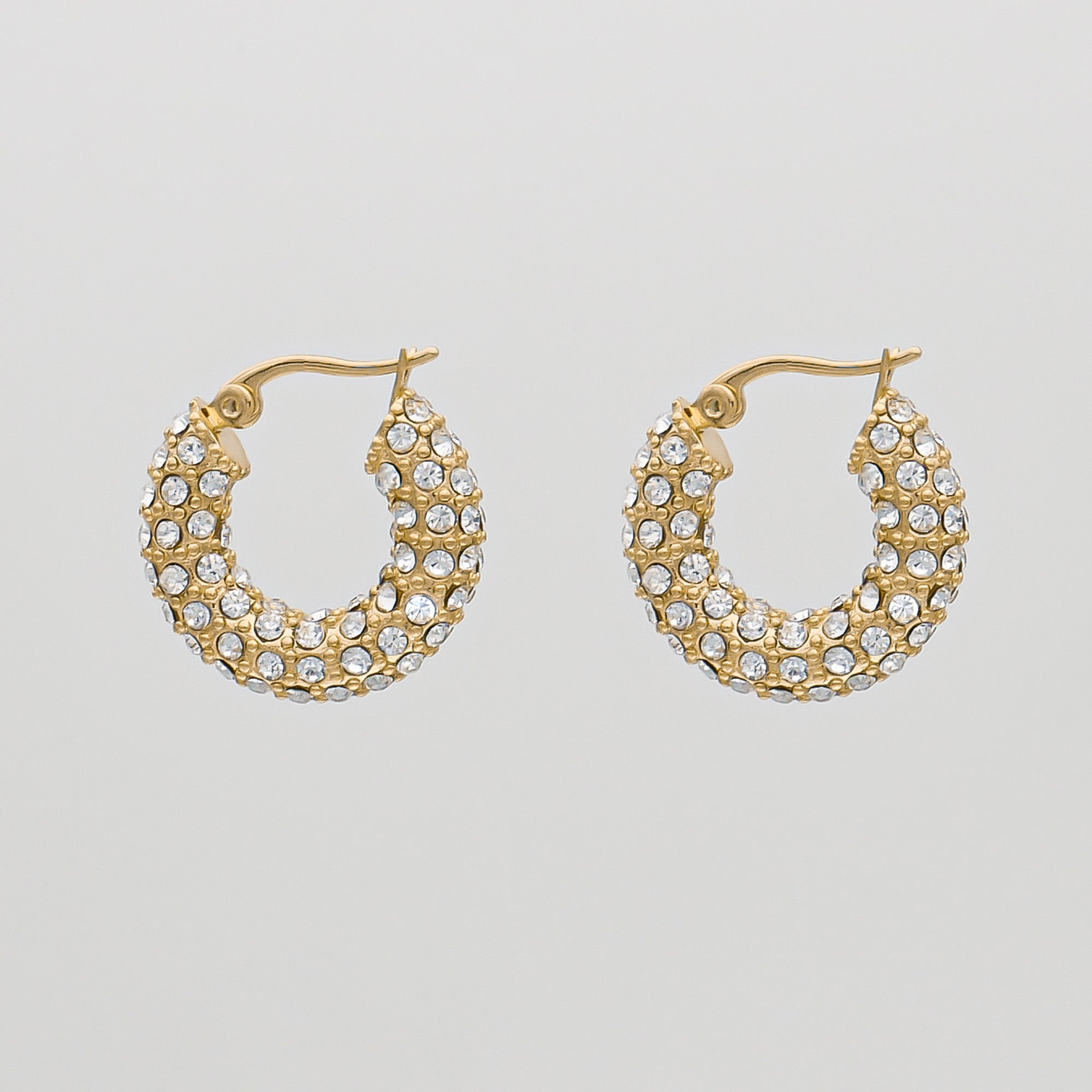 Image of Amiya CZ Hoop Earrings