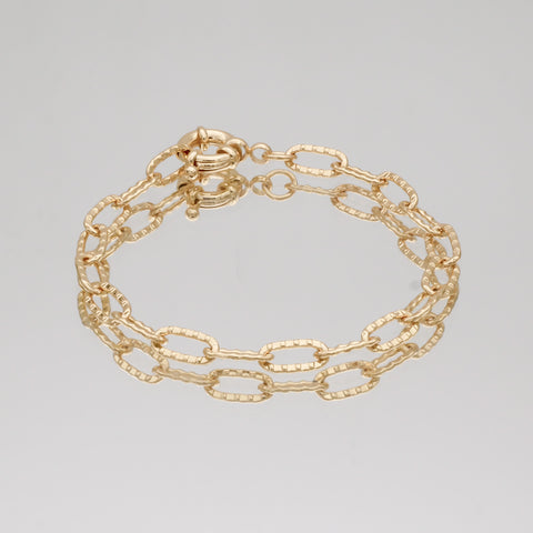 bracelet chaine or en taille standard