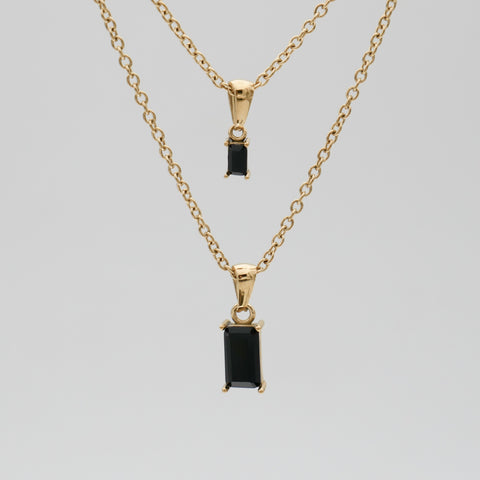 layered pendant gold chain for women