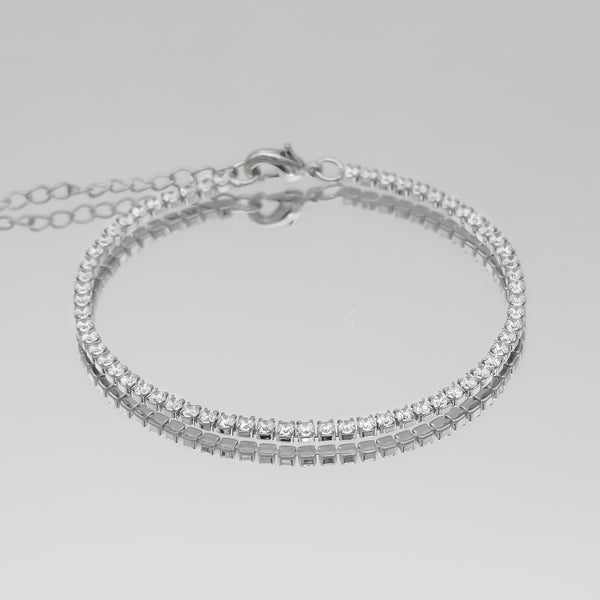 Silver Bracelet Lookbook 2022 : Cubic Zirconia silver bracelet