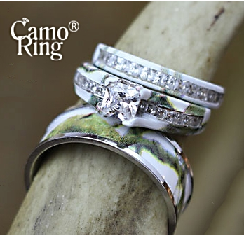 Camo His Hers Wedding Ring Sets Camoring Com