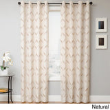 Softline Roxy Grommet Top Curtain Panel by Softline Natural at drapery King Toronto
