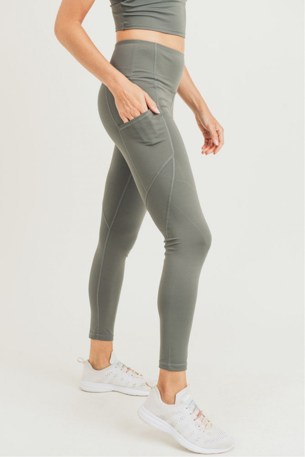 Women's High Waist, Full Length Leggings - Freedom