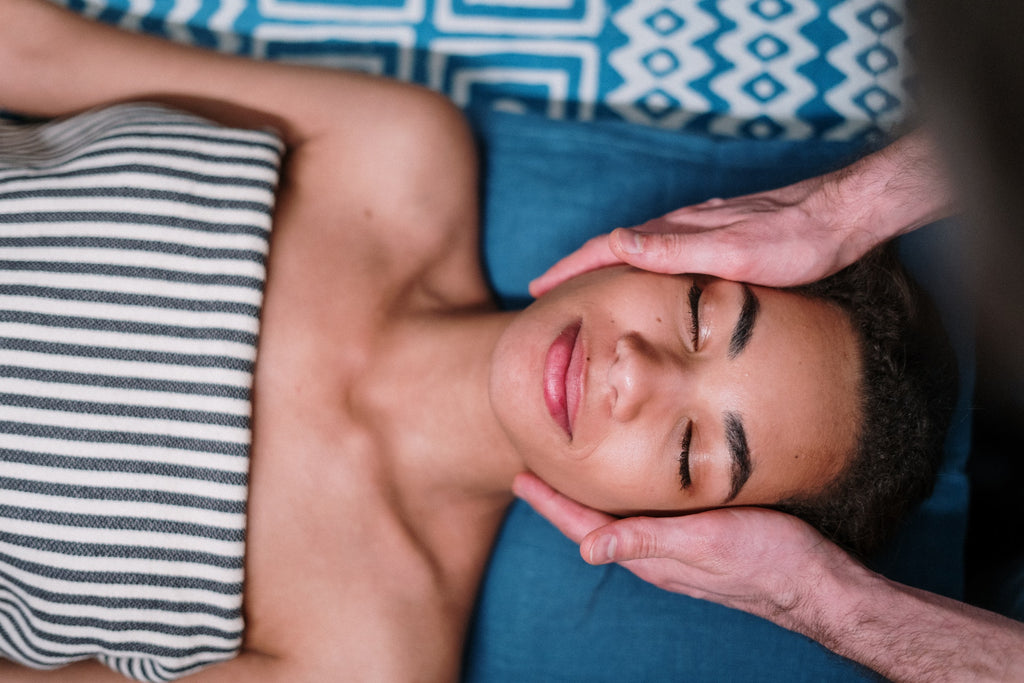 Turkish towel during a massage