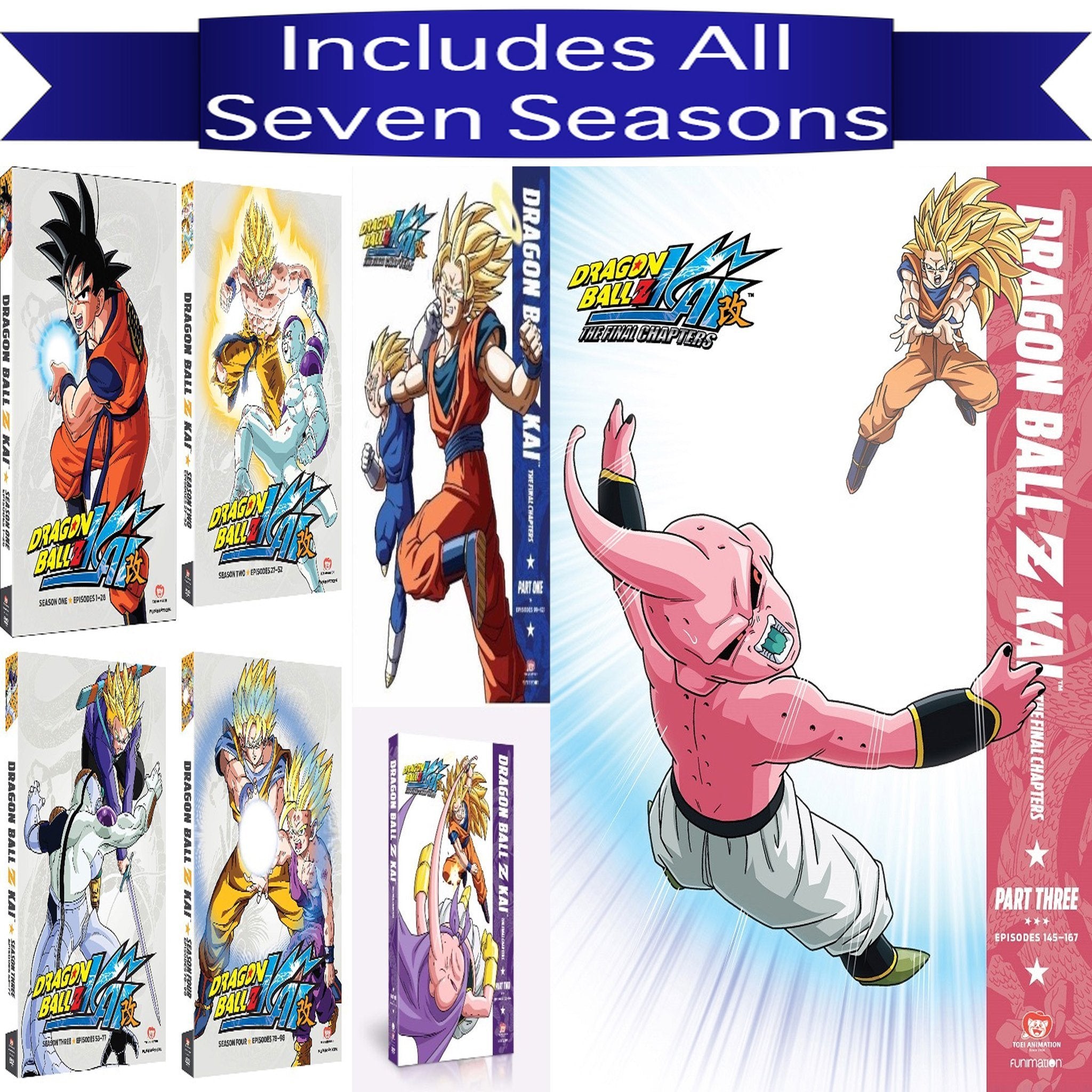 Dragon Ball Z Kai TV Series Seasons 1-7 DVD Set - DVDsHQ
