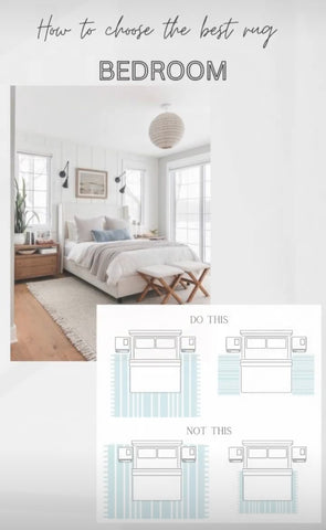 Rug placement chart bedroom